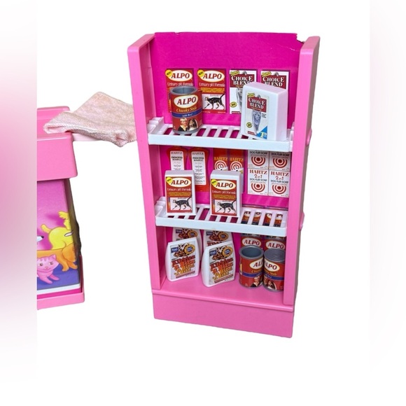 Vintage 1995 Barbie So Much To Do Pretty Pet Parlor Cat Dog Accessories Play Set - Picture 3 of 13